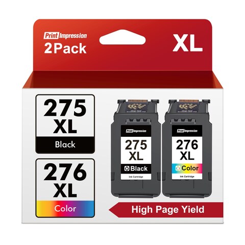 PG-275XL/CL-276XL Ink Cartridge Combo Pack Replacement for Canon 275 and 276 Ink cartridges for Pixma TR4720 TS3522 TS3520 TS3720 TS3722 TS3500 TR4722 TR4700 High Yield (Black, Tri-Color)