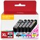 Anemec 250 251 XL Printer Ink Cartridges Compatible for Canon 250 and 251 XL Ink Cartridges Use with PIXMA MX922 MX920 IX6820 MG7120 MG7520 IP7220 IP8720 Printer (PGBK, Black, Cyan, Magenta, Yellow)