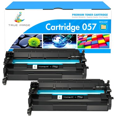 TRUE IMAGE Compatible Toner Cartridge Replacement for Canon 057 057H CRG-057 Work with ImageCLASS MF445dw MF448dw LBP226dw LBP227dw LBP228dw MF449dw MF445 Laser Printer Ink (Black, 2-Pack)