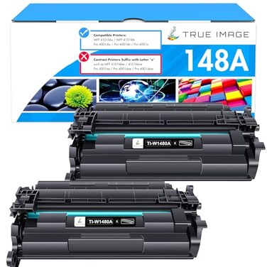 148A Toner Cartridge Black 148X Compatible Replacement for HP 148A 148X W1480X W1480A for HP Laserjet Pro 4001n 4001dw 4001dn MFP 4101fdw 4101fdn Printer Ink (2 Pack)