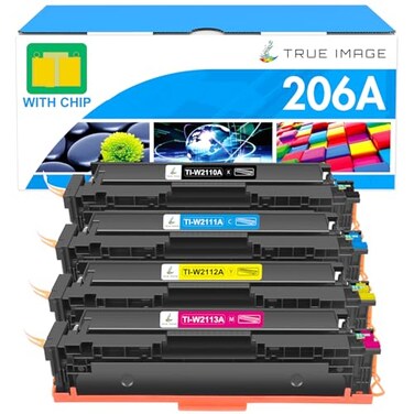 206A Toner Cartridges 4 Pack: M283fdw 206X Set Compatible Replacement for HP 206A 206X Color Laserjet Pro MFP M283fdw M283cdw M255dw M283 M255 Printer High Yield Ink (Black Cyan Yellow Magenta)