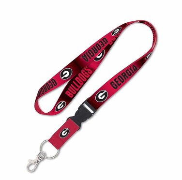 NCAA Georgia Bulldogs Lanyard with Detachable Buckle, 1-Inch