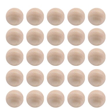 Exceart 300Pcs 10MM Unfinished Wooden Balls Craft Wood Beads DIY Beads Balls Without Hole for Jewelry Making Supplies