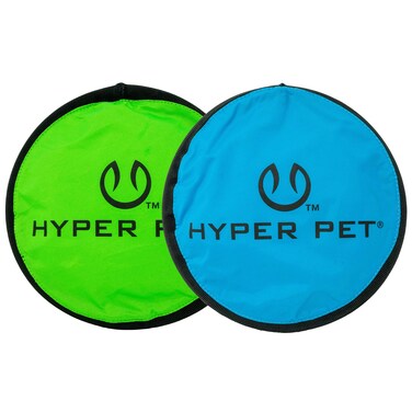 Hyper Pet Flippy Flopper 9" Flying Disc Soft Dog Toy, Floats in Water &amp; Safe on Teeth, for All Breeds, Pack of 2 (Colors May Vary)