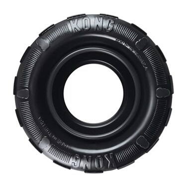 KONG Extreme Tires - KONG's Most Durable Natural Rubber Chew &amp; Fetch Toy - Treat Dispenser Dog Tire Toy - Pet Supplies for Outdoor &amp; Indoor Play - For Medium/Large Dogs