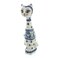Polish Pottery Spring Blossom Small Cat