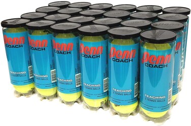 Penn Coach Practice Tennis Balls, Case of 72 Balls, 24 cans, 3 Balls per Can (Blue Cans)