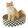 Conlun Cat Scratcher Cardboard,2 in 1 Oval Cat Scratch Pad Bowl for Indoor Kitty Grinding Claw,Round Kittens Scratching Board Corrugated Lounge Pet Beds&amp;Furniture Protector for Couch&amp;Carpets&amp;Sofas