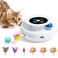 ORSDA 2in1 Interactive Toys for Indoor Cats, Timer Auto On/Off, Cat Toy Balls &amp; Ambush Electronic Cat Mice Toy for Entertainment with 6pcs Feathers, Dual Power Supplies