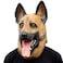 Dog Head Mask Halloween Party Dog Costume Masks Mask Underdog Costume Latex Animal Head Mask (German shepherd)