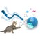 Giociv Interactive Cat Toys Ball for Indoor Cats Fast Rolling on Carpet, Chirping &amp; Motion Activate Cat Toys (Blue)