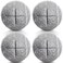 HPWFHPLF Precut Tennis Balls, 4PCS Walker Glide Balls, Heavy Duty Long Lasting Felt Pads for Furniture Legs and Floor Protection (Grey)