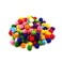 100pcs Glitter Tinsel Pom Poms Sparkle Balls for DIY Craft/Party Decoration/Cat (1CM 200PCS)