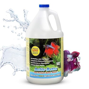 Activ Betta Bio-Activ Live Aqueous Solution Water Conditioner, 1 Gallon - Premium Aquarium Water Treatment , Enhances Water Quality and Fish Health, No Chlorines