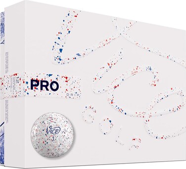 VICE Pro Drip Version Golf Balls (Red/Blue Drip)