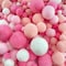 Jxpinet 1000 Pcs 5 Size 1cm to 3 cm Assorted Size Multicolor Bulk Fuzzy Pom Poms Balls for Crafts Art DIY Project Decorations, Pink Series