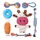 Toozey 7 Pack Small Dog Toys, Puppy Teething Toys, Durable Ropes Chew Toys, Cute Calf Squeaky Dog Toys, Non-Toxic and Safe