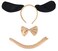Skeleteen Puppy Dog Costume Set - Brown and Black Dog Ears, Bow Tie and Tail Accessories Kit for Kids of All Ages