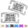 GoTags Slide-On Pet ID Tags, Personalized Dog and Cat Collar Tags, Silent, No Noise Tags Made of Stainless Steel, Custom Engraved