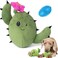 Barkbox 2 in 1 Interactive Plush Dog Toy - Rip and Reveal Toy for Dogs and Puppies - Stimulating Squeaky Pet Toys   Consuela Cactus (Large)