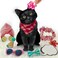 Freshcut Paper Pop Up Pet Cards, Gifts for Cat Lovers, Birthday Cards with Accessory Sheet, Note Card &amp; Envelope, 3D Popup Greeting Card, Black Cat