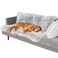 Furhaven Waterproof Throw Blanket for Dogs &amp; Indoor Cats, Washable - Shaggy Plush Calming Long Faux Fur &amp; Velvet Dog Blanket - Mist Gray, Extra Large/XL