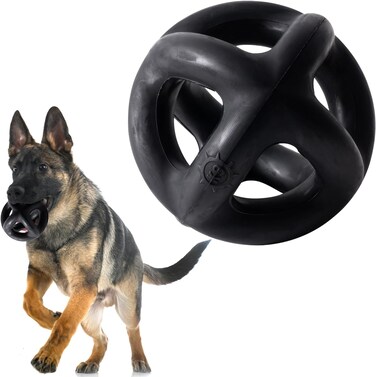 Monster K9 Indestructible Ring Ball - Lifetime Replacement - Medium &amp; Large Breeds - Ultra Durable Dog Toy for Aggressive Chewers - Chew, Tug, &amp; Fetch - 5.5