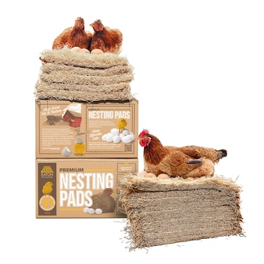 Eaton Pet and Pasture, Premium Laying Hen Nesting Pads, USA Grown &amp; Sustainably Harvested, 13 x 13 (10 Pack)