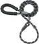 iYoShop Durable Slip Lead Dog Leash with Padded Handle and Highly Reflective Threads, No Pull Dog Training Leash, (1/2" x 6 FT, Black)