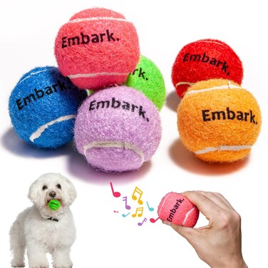 BundleBee Squeaky Mini Tennis Balls for Small Dogs Puppy - 1.5 Inch - 6 Pack - Dog Toys for Small Dogs, Training Positive Reinforcement, Interactive Fetch Tiny Squeaker Balls for Ball Launcher
