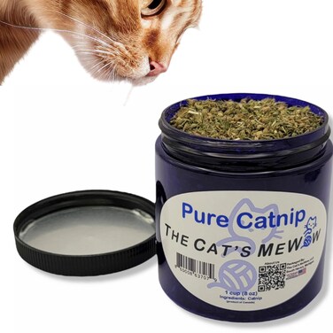 The Cat's MeWow 100% Pure Catnip - All Natural, Non-Addictive Treat for Cats &amp; Kittens