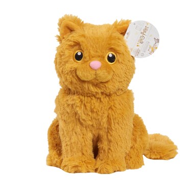 Just Play Harry Potter Creature Small Plush Crookshanks, 7-inch Stuffed Animal Cat, Orange, Kids Toys for Ages 3 Up