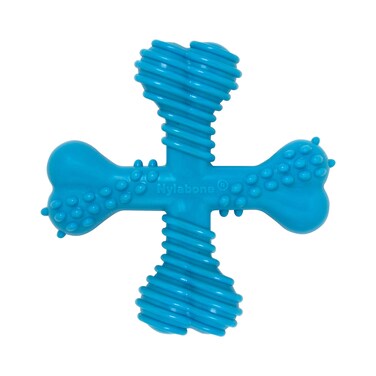 Nylabone Comfort Hold X-Bone Power Chew Toy for Dogs, Dog Toys for Aggressive Chewers, Beef Flavor, Small - Up to 25 lbs, 1 Count