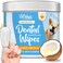 VetWipe Dog Teeth Cleaning Finger Wipes - Easy Cats &amp; Dogs Dental Care Toothbrush and Tooth Brushing Kit, Freshen Bad Breath, Reduces Plaque - 50 Count