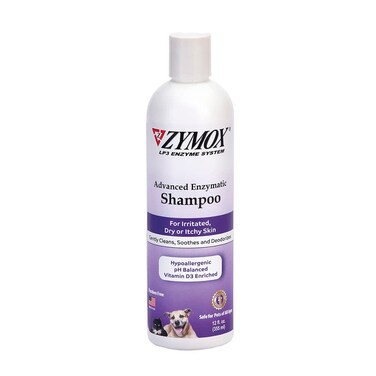 ZYMOX Advanced Enzymatic Shampoo, 12 oz - for Pets &amp; Animals of All Ages: Cleans, Refreshes, Hydrates &amp; Nourishes Dry Skin &amp; Coat