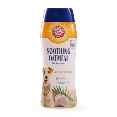 Arm &amp; Hammer for Pets Soothing Oatmeal Pet Shampoo   Nourishing and Moisturizing Dog Shampoo with Gentle Cleansing formula   Vanilla Coconut Scent, 20 oz Bottle Shampoo for Pets