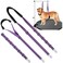 Dog Grooming Belly Strap - Dog Grooming Loops for Table Arm Extender with Clamp Extension Loop Bathing Restraint Leash No Sit Haunch Holder for Small &amp; Medium Dog Hair Cutting Washing (Purple)