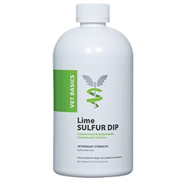 Revival Animal Health Vet Basics Lime Sulfur Dip- Concentrated Solution- for Dogs, Cats &amp; Horses- 16oz