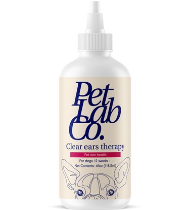 PetLab Co. - Clear Ears Therapy Ear Cleaner for Dogs - Supporting Yeast, Itchy Ears &amp; Healthy Ear Canals - Alcohol-Free Dog Ear Wash - Optimized Dog Ear Cleaner Solution - Packaging May Vary