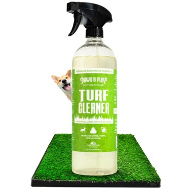 Paws and Play Turf Cleaner - Artificial Grass Dog Urine Cleaner That Cleans and Deodorizes Fake Grass   Turf Cleaner for Pet Urine Outdoor Ideal for Fake Grass Pee Pads - 32 Fl Oz (Single)