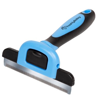 Freshly Bailey Deshedding Brush for Short Haired Dogs &amp; Cats - Cat and Dog Brush for Shedding Short Hair - Highly Effective Deshedder Grooming Comb