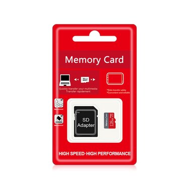 128GB TF Card Flash Memory Card Ultra High Speed U3 C10 TF Card with Adapter