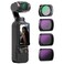 NEEWER HD CPL ND16 ND64 ND256 Filter Kit Compatible with DJI OSMO Pocket 3 Creator Combo Accessories Magnetic Action Camera Neutral Density Polarising Filter Optical Glass Aluminum Frame