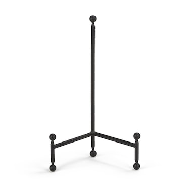 TRIPAR Modern Tripod Easel Display, Black Finish - Lightweight &amp; Durable Design - Perfect for Displaying Decorative Pictures, Artwork, Plates, Tiles, &amp; More (12 Inch)