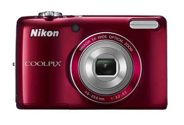 Nikon COOLPIX L26 16.1 MP Digital Camera with 5x Zoom NIKKOR Glass Lens and 3-inch LCD (Red) (OLD MODEL)