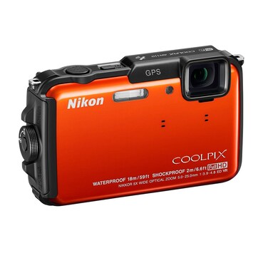 Nikon COOLPIX AW110 Wi-Fi and Waterproof Digital Camera with GPS (Orange) (OLD MODEL)