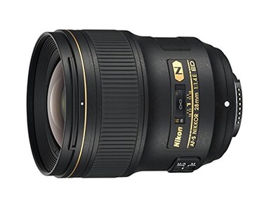 Nikon AF-S NIKKOR 28mm f/1.4E ED f/1.4-16 Fixed Zoom Camera Lens, Black