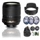 Nikon AF-S DX NIKKOR 18-105mm f/3.5-5.6G ED VR Lens (2179) + Filter Kit + Cap Keeper + Cleaning Kit