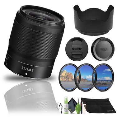 Nikon NIKKOR Z 35mm f/1.8 S Lens Z Cameras (20081) + Filter Kit + Cap Keeper + Cleaning Kit