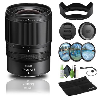 Nikon NIKKOR Z 17-28mm f/2.8 Lens (20115) + Filter Kit + Cap Keeper + Cleaning Kit